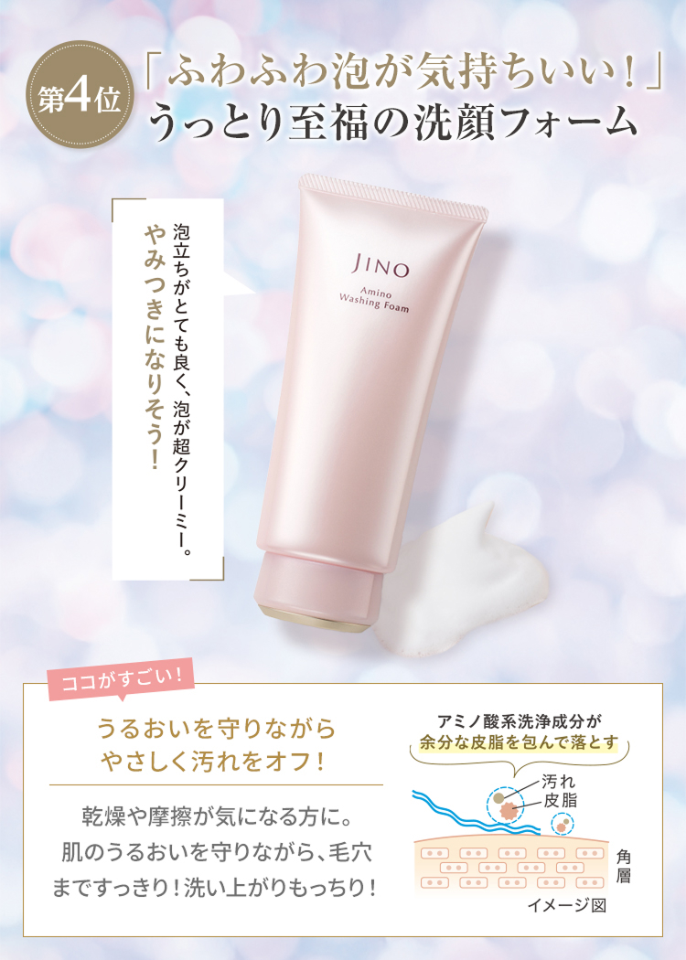 第4位「ふわふわ泡が気持ちいい」うっとり至福の洗顔フォーム